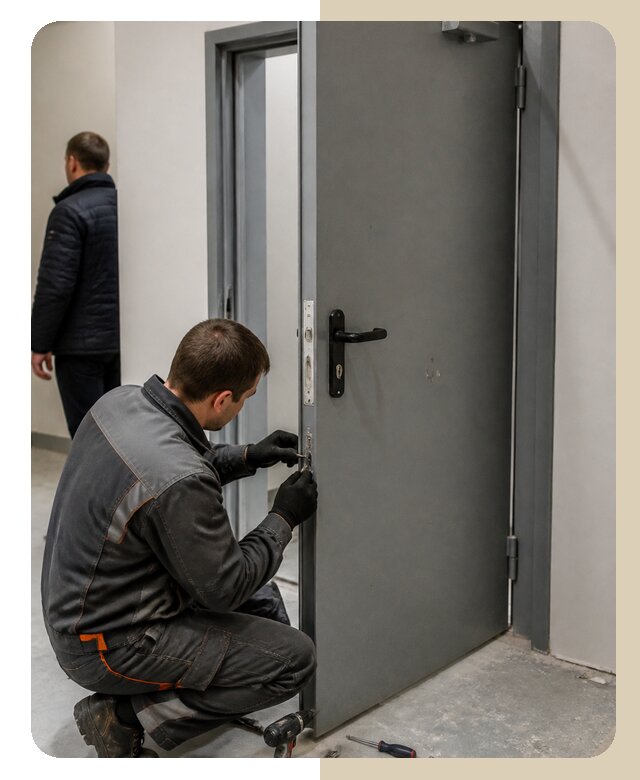 Ремонт противопожарной двери в Воткинске по цене 6734 р. | ДвериЛегко-Втк