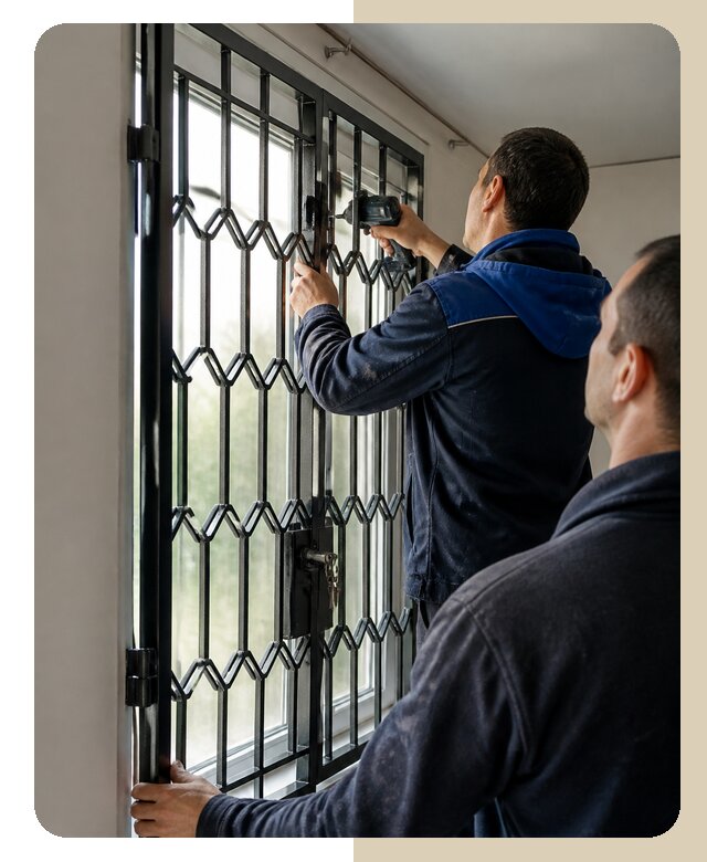 Установка распашных решеток в Воткинске цена от 6734 р. | ДвериЛегко-Втк
